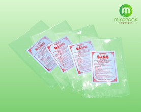 In túi hút chân không, túi PA đựng thực phẩm.