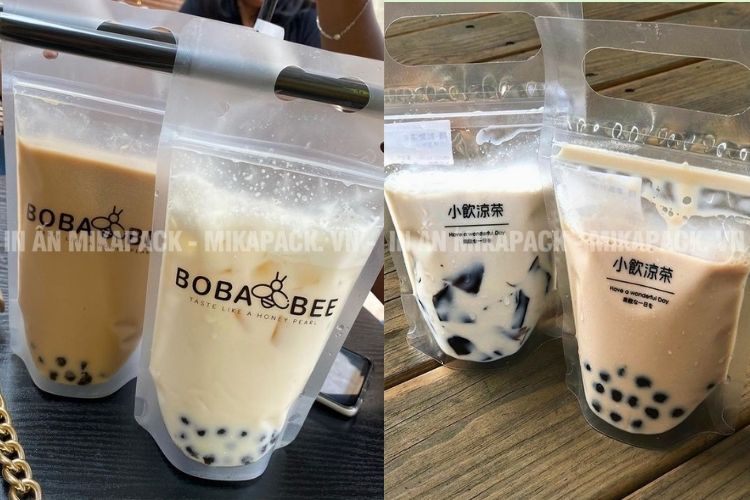Mikapack cam kết in túi zipper đựng trà sữa chất lượng, giá sỉ rẻ