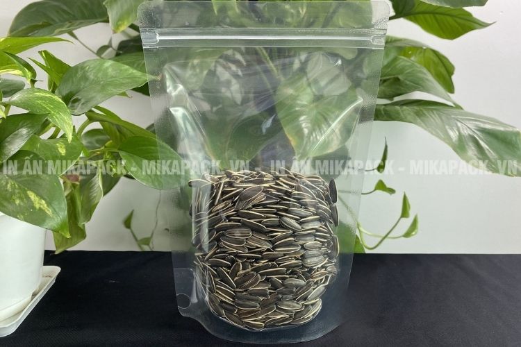Túi zipper đáy đứng trong suốt có khả năng chống ẩm, chống nước