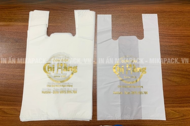 Mikapack hỗ trợ thiết kế in túi nilon đựng thực phẩm và miễn phí giao hàng.