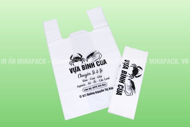 Mẫu in túi bóng theo yêu cầu - túi xốp hai quai