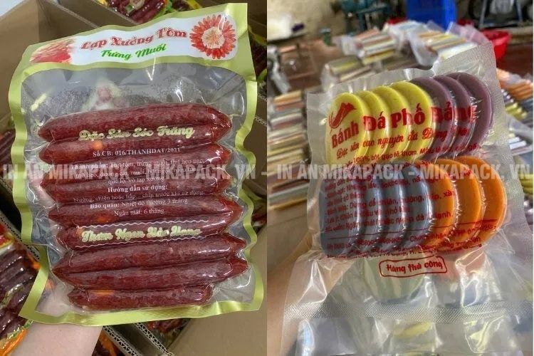 Mẫu túi hút chân không in theo yêu cầu