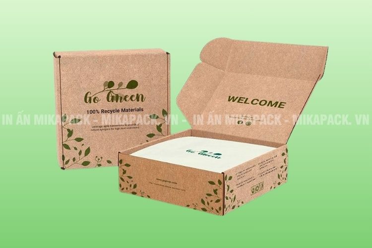 Hộp giấy Kraft đựng mỹ phẩm