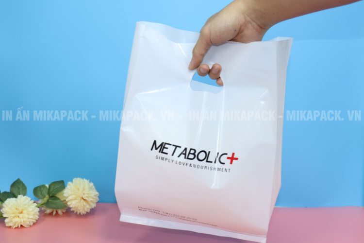 Túi hột xoài in ấn làm bao bì sản phẩm mang đi rất được ưa chuộng.