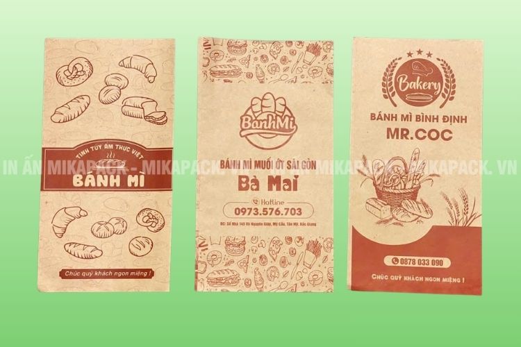 Mikapack chuyên sản xuất và in túi bánh mì theo yêu cầu, giá sỉ rẻ tận gốc