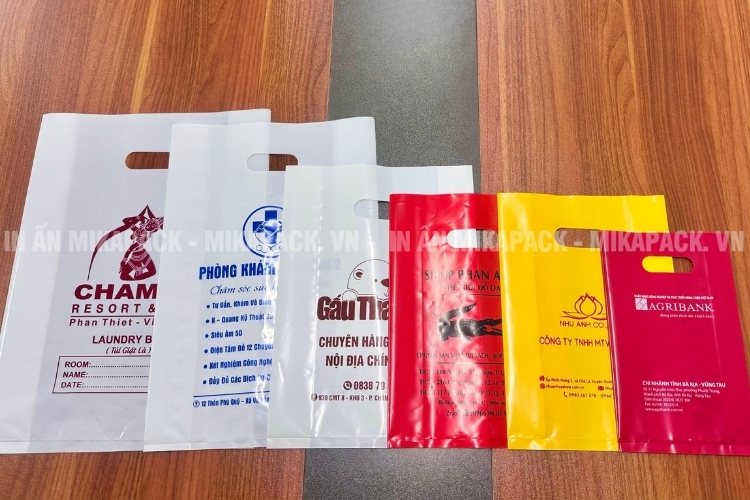Nhiều lựa chọn màu sắc và thiết kế in túi nhựa (nilon) tại Mikapack.