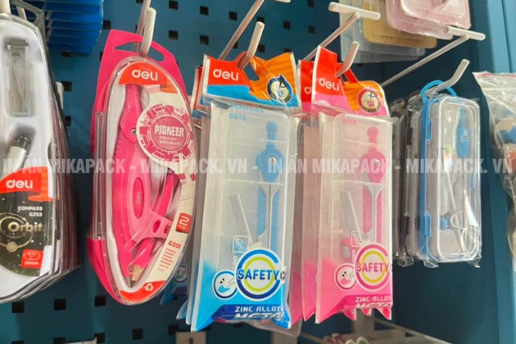 Bao bì văn phòng phẩm giúp đóng gói và trưng bày sản phẩm, dụng vụ văn phòng.