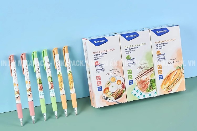Hộp giấy đựng đồ văn phòng phẩm in ấn độc đáo, sáng tạo.