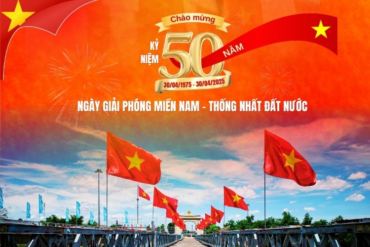 In ấn Mikapack chào mừng lễ kỷ niệm 50 năm thống nhất đất nước.