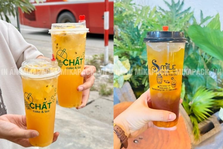 Mẫu in ly nhựa dễ thương, đáng yêu
