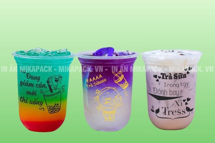 Mẫu in ly nhựa độc đáo, lạ mắt