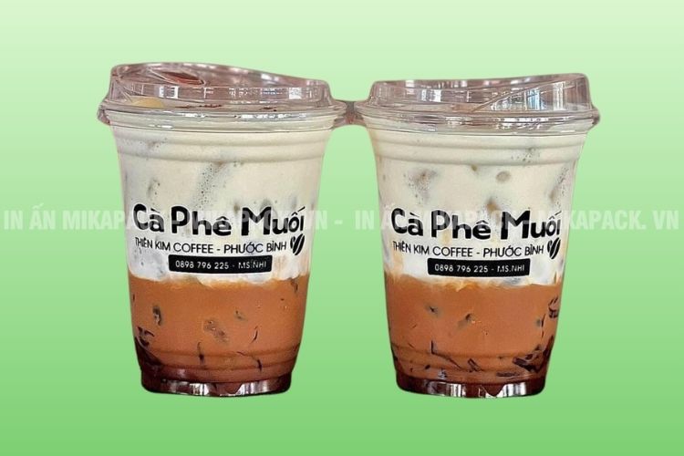 Mẫu in ly nhựa giá rẻ tphcm đựng cà phê