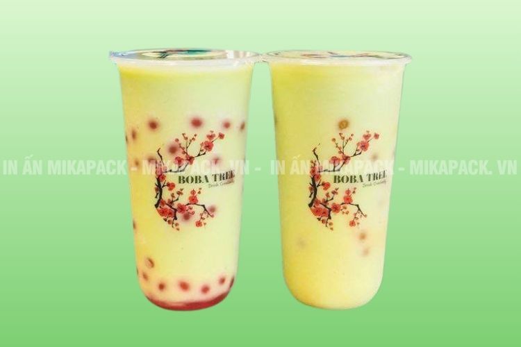 Mẫu in ly nhựa phong cách vintage