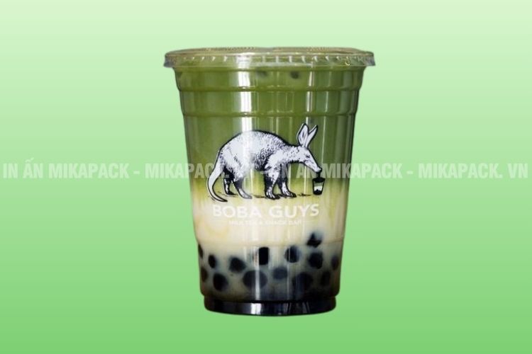 Mẫu in ly nhựa tphcm đựng trà sữa kèm topping