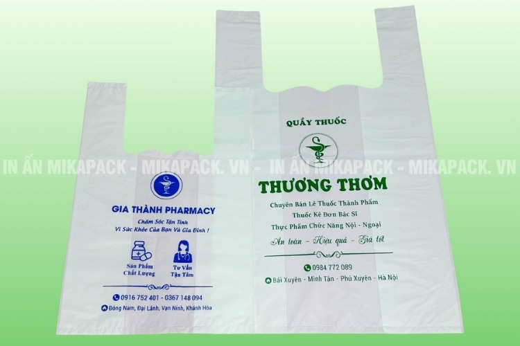 Mikapack chuyên sản xuất và in ấn túi siêu thị chất lượng, giá sỉ rẻ.