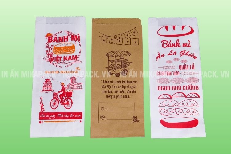 Túi bánh mì in sẵn đa dạng mẫu mã, dễ dàng thay đổi