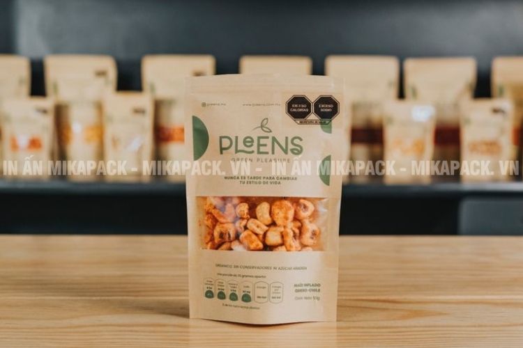 Bao bì đẹp kiểu dáng túi zip đáy đứng