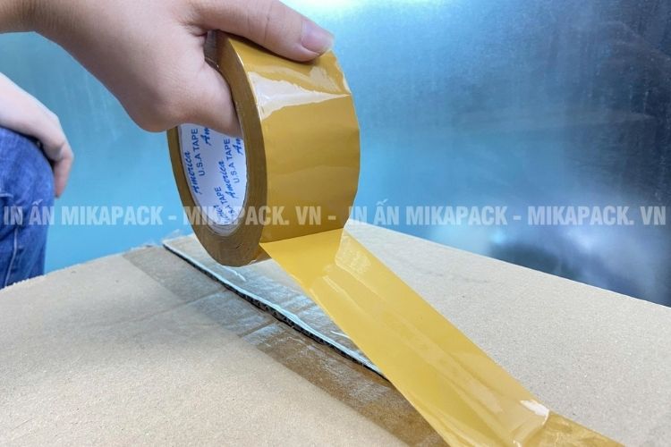 Băng keo vàng đục 100 yard