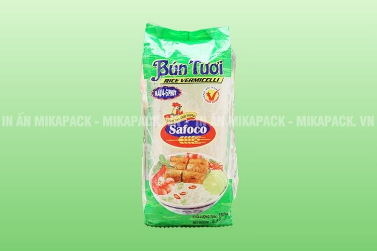 Bao bì bún khô bảo quản sản phẩm an toàn, hỗ trợ in ấn tốt