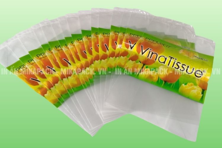 Bao bì giấy vệ sinh làm từ chất liệu PE 
