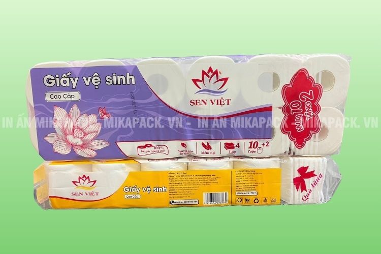 Mẫu bao bì giấy vệ sinh nổi bật