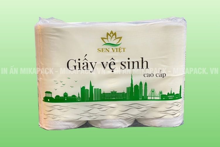 Mẫu bao bì giấy vệ sinh sang trọng và tinh tế