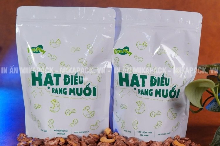 Bao bì hạt điều giúp nâng cao giá trị sản phẩm.