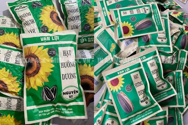 Bao bì hạt hướng dương chuyên dụng bảo quản, vận chuyển, trưng bày