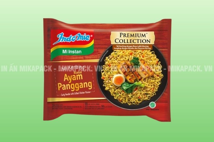 Mẫu bao bì mì ăn liền thiết kế độc đáo, tinh tế