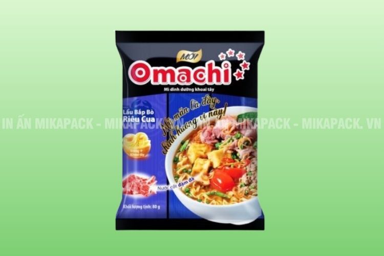 Bao bì mì gói được làm từ chất liệu màng ghép phức hợp