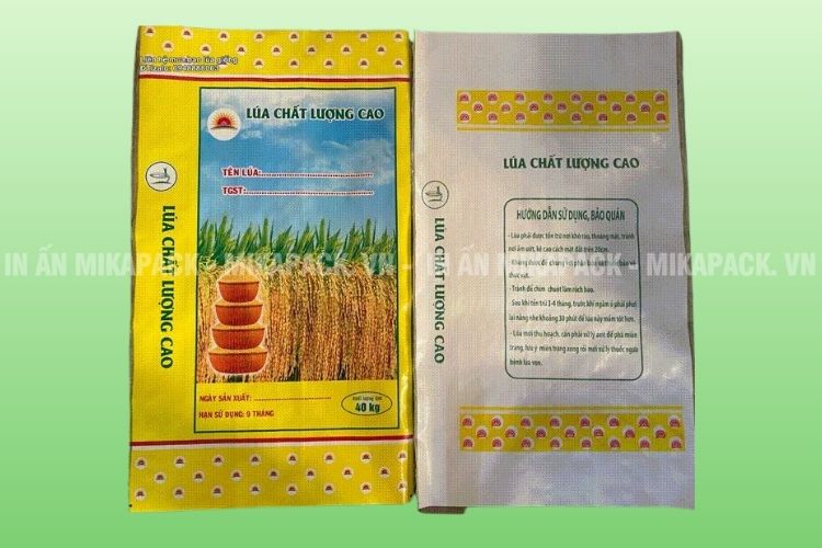 Bao bì PP dệt đóng gói hạt giống số lượng lớn