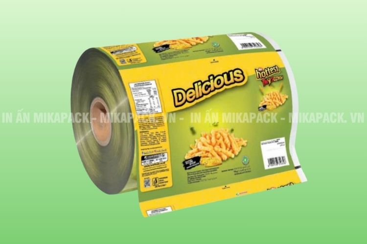 Bao bì snack dạng cuộn màng