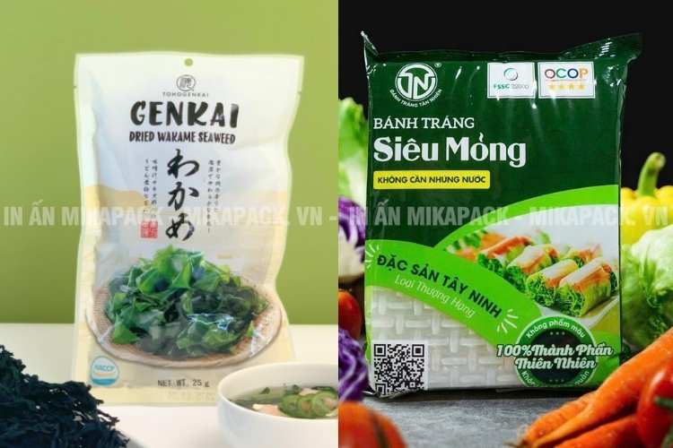 Bao bì thực phẩm khô chống ẩm, kín khí.