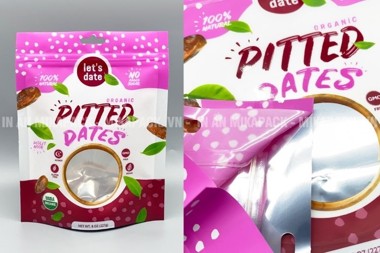 Bao bì thực phẩm màng nhôm chống ẩm và bảo quản lâu dài hơn.