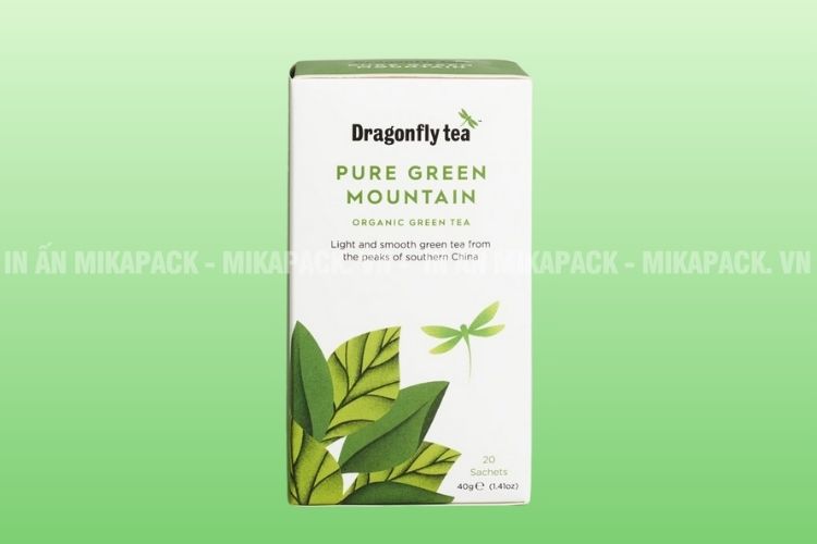 Mẫu bao bì sản phẩm in họa tiết thiên nhiên, thể hiện sự tinh tế