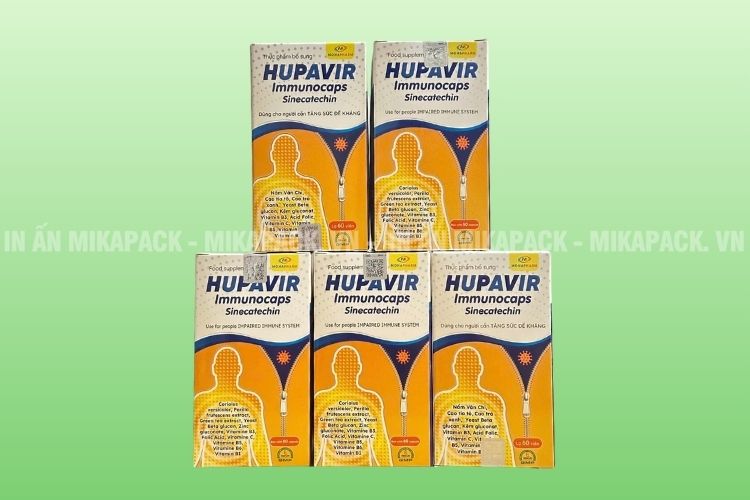 Hộp thuốc in ấn nổi bật, thu hút 