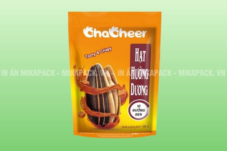 Mẫu bao bì hạt hướng dương in ấn nổi bật, độc đáo