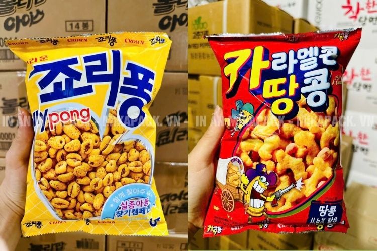 Mẫu bao bì snack dễ thương