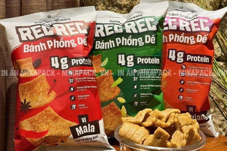 Mẫu bao bì snack nổi bật, ấn tượng