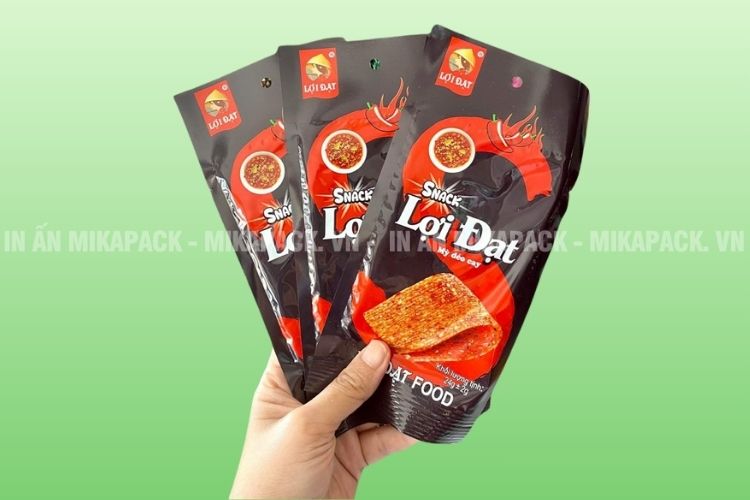 Mẫu bao bì snack sang trọng, cao cấp