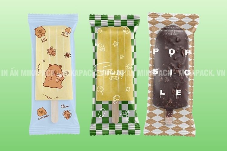 Mẫu thiết kế bao bì kem trong suốt một phần tạo cảm giác thú vị