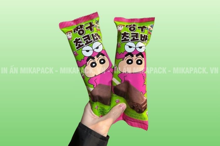 Mẫu túi đựng kem sử dụng nhân vật hoạt hình 