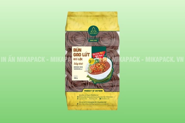 Mikapack báo giá in bao bì bún khô nhanh chóng