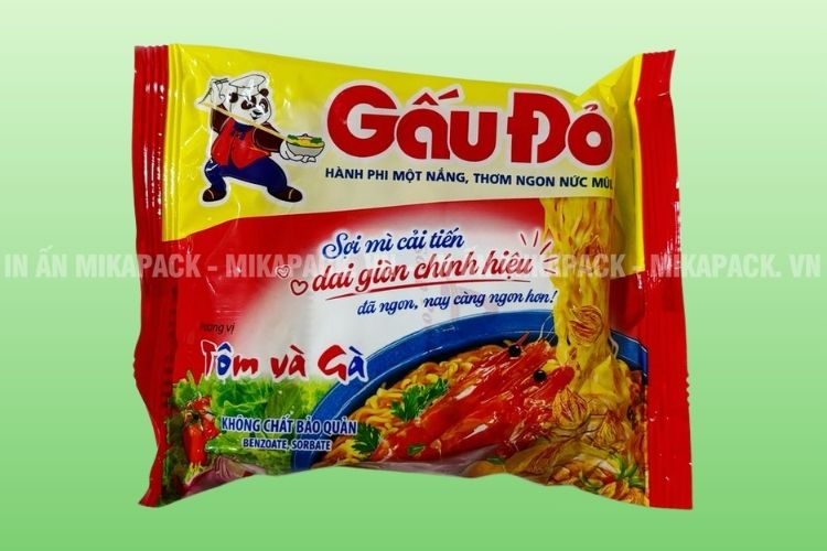Mikapack cam kết bao bì mì gói sử dụng nguyên liệu cao cấp, mực in an toàn