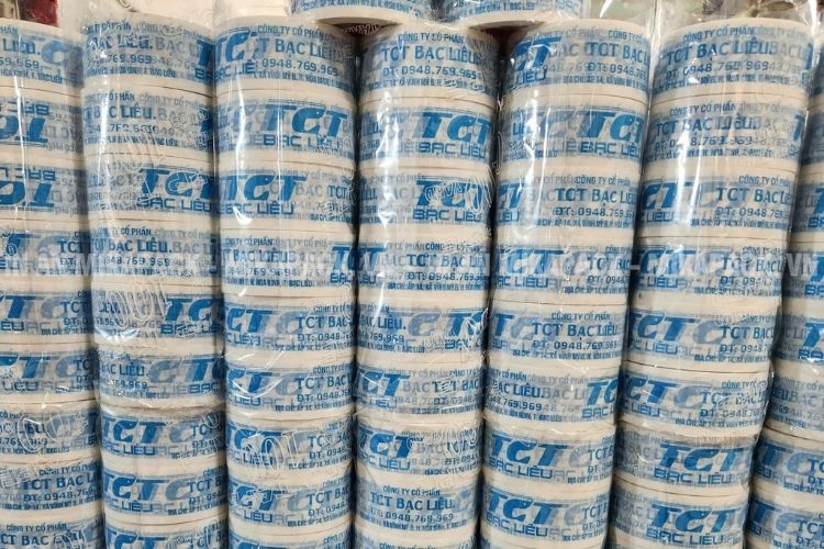 Mikapack sản xuất, in ấn băng keo 100 yard uy tín