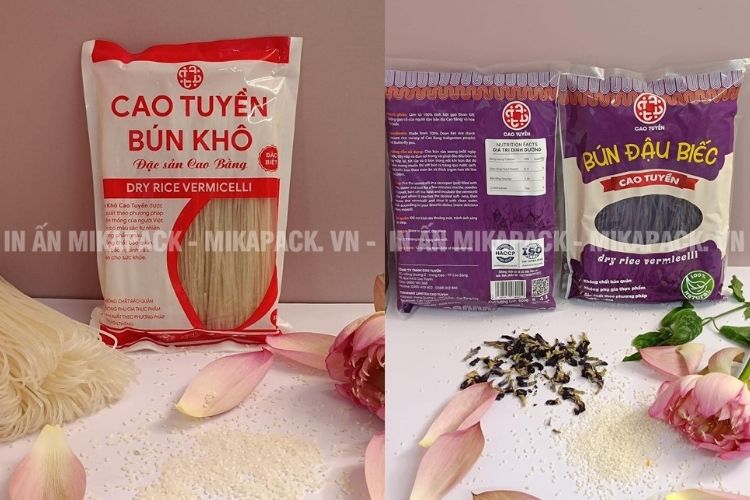 Mikapack thực hiện quy trình đặt in bao bì bún khô đơn giản