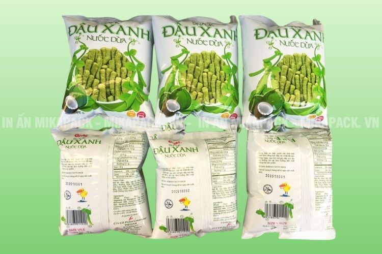 Túi hàn lưng giữa là kiểu dáng thông dụng nhất đựng bim bim