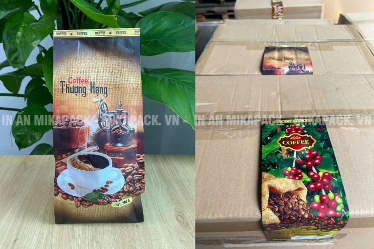 Bao bì túi cà phê in sẵn - Mikapack giao nhanh 24h (HCM).