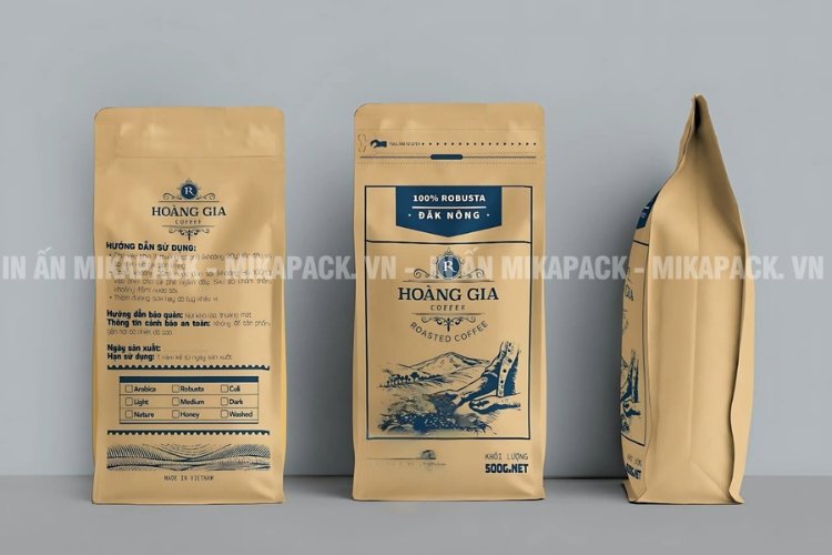 Bao bì túi zip kiểu dáng túi zip 8 cạnh.