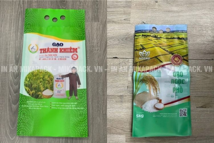 Phong cách thiết kế bao bì gạo đậm chất văn hóa dân gian.
